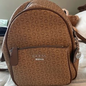 Guess brown small backpack